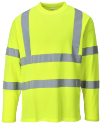 Bluza Hi-Vis subtire cu benzi reflectorizante material respirabil - Portwest S278 - galben L 