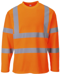 Bluza Hi-Vis subtire cu benzi reflectorizante material respirabil - Portwest S278 - portocaliu XL 