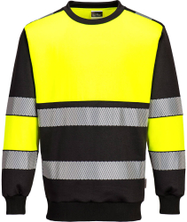 Bluza reflectorizanta din material durabil moale la atingere - Portwest PW376 - galben/negru M 