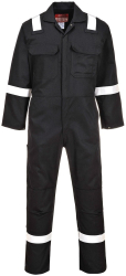 Combinezon de lucru ignifug din bumbac - Portwest Bizweld Iona BIZ5 - negru M 