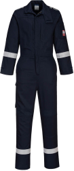 Combinezon ignifug nemetalic cu panouri elastice - Portwest Bizflame FR502 - bleumarin M 
