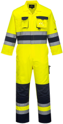 Combinezon reflectorizant pentru lucrul in conditii de trafic - Portwest TX55 - galben/bleumarin XXXL