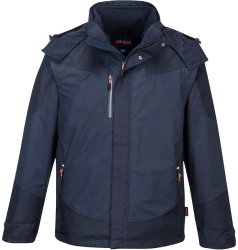 Jacheta 3-in-1 impermeabila captuseala din fleece detasabila - Portwest S553 - Dark Bleumarin XXXL 