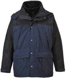 Jacheta 3-in-1 respirabila si impermeabila fleece detasabil - Portwest S532 - bleumarin XXXL 