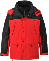 Jacheta 3-in-1 respirabila si impermeabila fleece detasabil - Portwest S532 - rosu L 