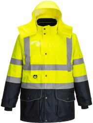 Jacheta 7-in-1 de iarna impermeabila si respirabila - Portwest S426 - galben/bleumarin L 