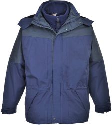 Jacheta de lucru 3-in-1 impermeabila fleece detasabil - Portwest Aviemore S570 - bleumarin XXL 
