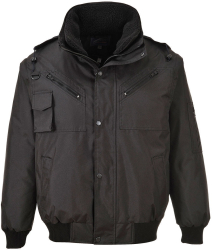 Jacheta impermeabila 4-in-1 cu maneci si captuseala detasabile - Portwest Iona F465 - negru XXL 