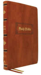 KJV Bible Giant Print Thinline Bible Vintage Series Leathersoft Tan Red Letter Comfort Print Ki 