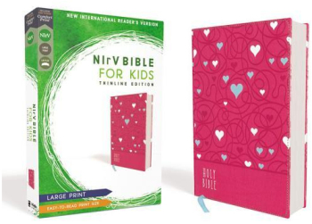 Nirv Bible for Kids Large Print Leathersoft Pink Comfort Print Thinline Edition - Zondervan Aut 