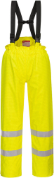 Pantaloni captusiti impermeabili ignifugi si antistatici - Portwest Bizflame S781 - galben M 