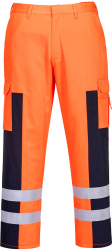 Pantaloni reflectorizanti cu protectie la cioburi sau alte materiale periculoase - Portwest S919 - XXXL 