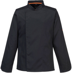 Tunica de bucatari cu aerisire la spate si subrat - Portwest C838 - negru XXXL 