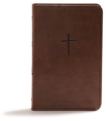 CSB Compact Bible Brown Leathertouch Value Edition - Csb Bibles by Holman Author