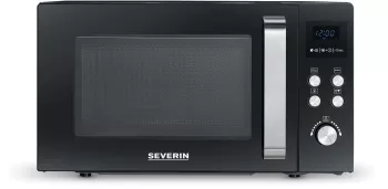 Cuptor cu microunde SEVERIN 3 in 1 cu functie gratar si aer cald pana la 200 C MW 7752 negru - RESIGILAT 