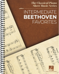 Intermediate Beethoven Favorites Classical Piano Sheet Music Series - Ludwig Van Beethoven Composer 