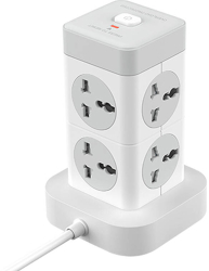 Priza Xo Wl21 8x prize AC 3x Usb-a 1x Usb-c alb