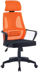 Scaun de birou negru /orange TAXIS NEW Sani 66 x 66 x 114 5 - 123 5 cm