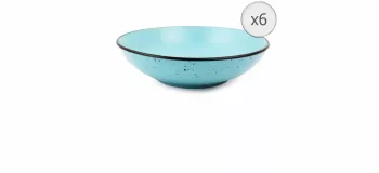 Farfurii & Boluri de Servire SET 6 F. ADANCI CERAMICA 20 CM ELECTRA 