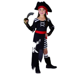 Costum carnaval pirat pentru fete 5-6 ani 110/120 cm