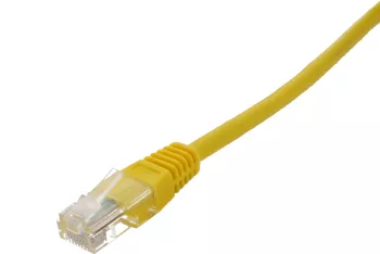 Cablu de retea U/UTP Well cat5e patch cord 0.5m galben 