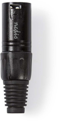 Conector XLR 3-Pin tata negru Nedis 