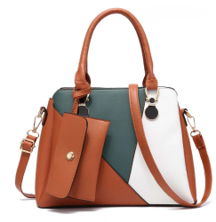 Dollcini Geanta de mana pentru femei eleganta piele PU la moda geanta eleganta calatorie/munca/ocazional maro 
