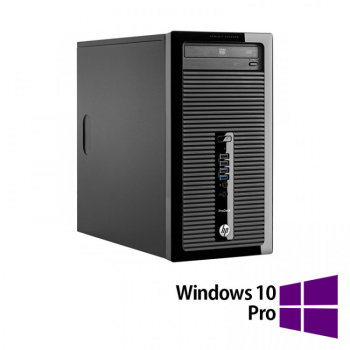 Calculator Refurbished HP ProDesk 400 G2 Tower Intel Core i5-4570T 2.90-3.60GHz 8GB DDR3 500GB HDD DVD-RW + Windows 10 Pro 