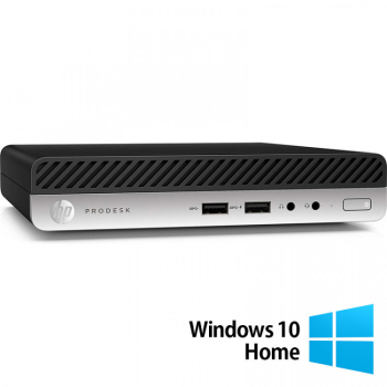 Calculator Refurbished HP ProDesk 400 G5 Mini PC Intel Core i5-8500T 2.10 - 3.50GHz 8GB DDR4 256GB SSD + Windows 10 Home 