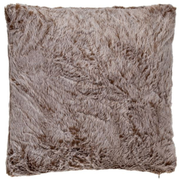 Perna Decorativa din Imitatie de Blana Rabbit Maro 40x40cm 