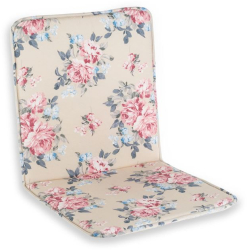 Perna Scaun cu Spatar Flori Colorate pentru Spatii Exterioare 85x43cm 