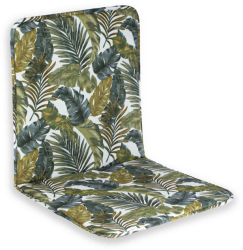 Perna Scaun cu Spatar Verde Olive Frunze pentru Spatii Exterioare 85x43cm 