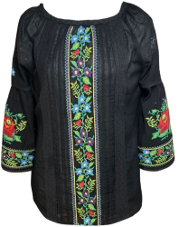 Bluza casual dama R 124 marime 2XL negru 