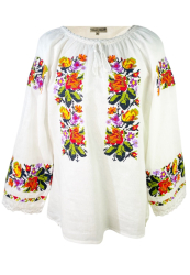 Bluza casual dama RFN 2 marime 2XL alb/portocaliu caisa 