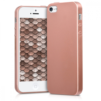 Husa pentru Apple iPhone 5 / iPhone 5s / iPhone SE Silicon Rose Gold 40816.31 