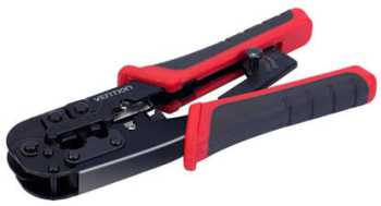 Instrument de sertizare multifunctional cu clichet negru. 