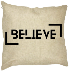 Perna Decorativa Believe 40x40 cm Husa Detasabila Burduf 