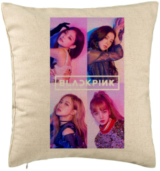 Perna Decorativa BlackPink 5 40x40 cm Bej Husa Detasabila Burduf 