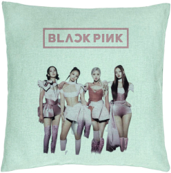 Perna Decorativa BlackPink Model 1 40x40 cm Verde Menta Husa Detasabila Burduf 