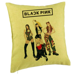 Perna Decorativa BlackPink Model 3 40x40 cm Verde Husa Detasabila Burduf 