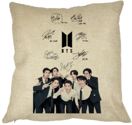 Perna Decorativa BTS Army 3 40x40 cm Husa Detasabila Burduf 
