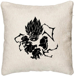 Perna Decorativa Canapea cu Dragonball Goku Black 40x40 cm Cu fermoar 