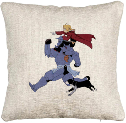 Perna Decorativa Canapea cu Full Metal Alchemist 2 40x40 cm Cu fermoar 