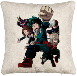 Perna Decorativa Canapea cu My Hero Academia Characters 2 40x40 cm Cu fermoar 