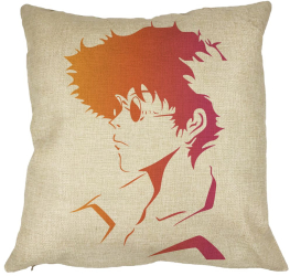Perna Decorativa cu Cowboy Bebop 2 40x40 cm Husa Detasabila Burduf 