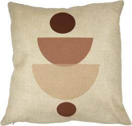 Perna Decorativa cu Model Abstract Creativ 2 40x40 cm Husa Detasabila Burduf 