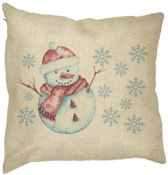 Perna Decorativa de Craciun Om de Zapada 1 40x40 cm Husa Detasabila Burduf 
