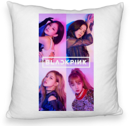 Perna Decorativa Fluffy BlackPink 5 40x40 cm Husa Detasabila Burduf 