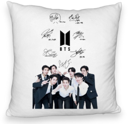 Perna Decorativa Fluffy BTS Army 3 40x40 cm Husa Detasabila Burduf 