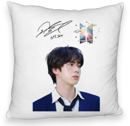 Perna Decorativa Fluffy BTS Jin 3 40x40 cm Husa Detasabila Burduf 